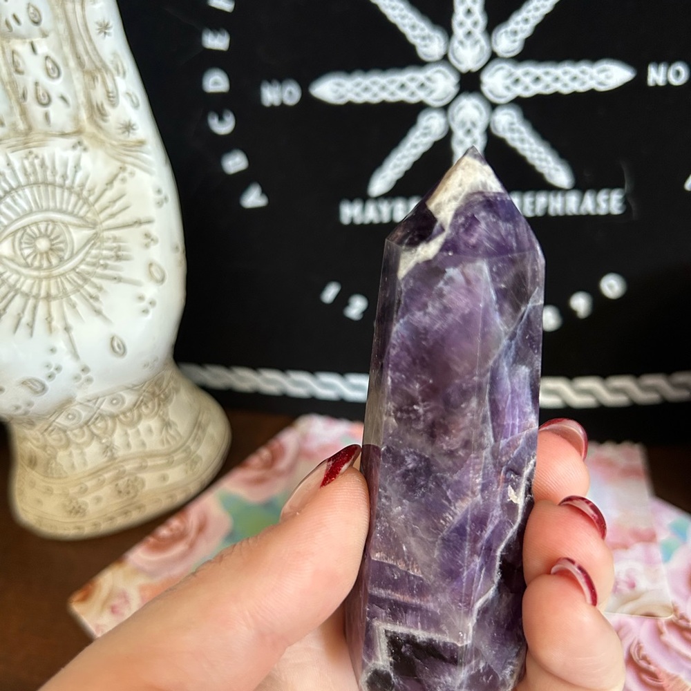 Dream Amethyst Crystal Tower - Purple Crystal Home Accent - Picture 10 of 10